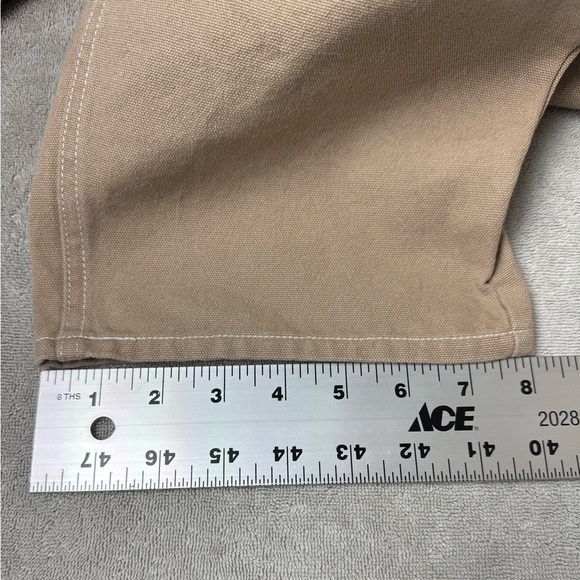 EMPYRE Relax Jeans Men’s Beige 30”x 27” Double Knee Skater Y2K Streetwear - Picture 9 of 11